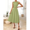 image:imageZESICA Womens Summer Sleeveless 2026 Formal Cocktail Party Midi DressesLightgreen