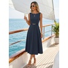image:imageZESICA Womens Summer Sleeveless 2026 Formal Cocktail Party Midi DressesNavy