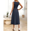 image:imageZESICA Womens Summer Sleeveless 2026 Formal Cocktail Party Midi DressesNavy