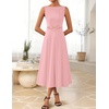 image:imageZESICA Womens Summer Sleeveless 2026 Formal Cocktail Party Midi DressesPink