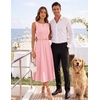 image:imageZESICA Womens Summer Sleeveless 2026 Formal Cocktail Party Midi DressesPink