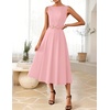 image:imageZESICA Womens Summer Sleeveless 2026 Formal Cocktail Party Midi DressesPink