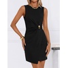 image:imageZESICA Womens Summer Sleeveless Bodycon Formal Cocktail Work Short DressBlack