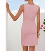 image:imageZESICA Womens Summer Sleeveless Bodycon Formal Cocktail Work Short DressPink