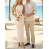 image:imageZESICA Womens Summer Sleeveless Bodycon Ruched Maxi DressApricot