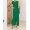 image:imageZESICA Womens Summer Sleeveless Bodycon Ruched Maxi DressGreen