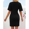 image:imageZESICA Womens Summer Sleeveless Bodycon Sweater Maxi DressBlack
