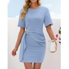 image:imageZESICA Womens Summer Sleeveless Bodycon Sweater Maxi DressBlue