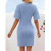 image:imageZESICA Womens Summer Sleeveless Bodycon Sweater Maxi DressBlue
