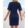 image:imageZESICA Womens Summer Sleeveless Bodycon Sweater Maxi DressNavy