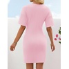 image:imageZESICA Womens Summer Sleeveless Bodycon Sweater Maxi DressPink