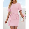 image:imageZESICA Womens Summer Sleeveless Bodycon Sweater Maxi DressPink