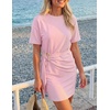image:imageZESICA Womens Summer Sleeveless Bodycon Sweater Maxi DressPink