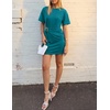 image:imageZESICA Womens Summer Sleeveless Bodycon Sweater Maxi DressTeal