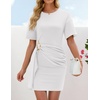 image:imageZESICA Womens Summer Sleeveless Bodycon Sweater Maxi DressWhite