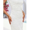 image:imageZESICA Womens Summer Sleeveless Floral Bodycon Wedding Guest DressesIvory