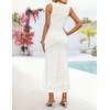 image:imageZESICA Womens Summer Sleeveless Floral Bodycon Wedding Guest DressesIvory