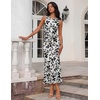 image:imageZESICA Womens Summer Sleeveless Floral Bodycon Wedding Guest DressesWhite
