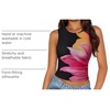 image:imageZESICA Womens Summer Sleeveless Floral Mesh Y2K Going Out Tank TopsBlack