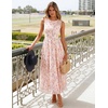 image:imageZESICA Womens Summer Sleeveless Floral Wedding Guest Maxi DressApricot