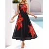 image:imageZESICA Womens Summer Sleeveless Floral Wedding Guest Maxi DressBlack