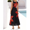 image:imageZESICA Womens Summer Sleeveless Floral Wedding Guest Maxi DressBlack