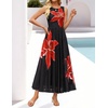 image:imageZESICA Womens Summer Sleeveless Floral Wedding Guest Maxi DressBlack