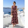 image:imageZESICA Womens Summer Sleeveless Floral Wedding Guest Maxi DressBrown