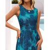 image:imageZESICA Womens Summer Sleeveless Floral Wedding Guest Maxi DressDarkblue