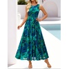 image:imageZESICA Womens Summer Sleeveless Floral Wedding Guest Maxi DressDarkgreen