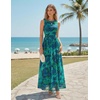image:imageZESICA Womens Summer Sleeveless Floral Wedding Guest Maxi DressDarkgreen