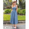 image:imageZESICA Womens Summer Sleeveless Floral Wedding Guest Maxi DressDustyblue