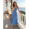 image:imageZESICA Womens Summer Sleeveless Floral Wedding Guest Maxi DressDustyblue