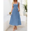image:imageZESICA Womens Summer Sleeveless Floral Wedding Guest Maxi DressDustyblue