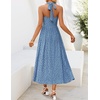 image:imageZESICA Womens Summer Sleeveless Floral Wedding Guest Maxi DressDustyblue
