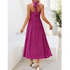 image:imageZESICA Womens Summer Sleeveless Floral Wedding Guest Maxi DressEggplant