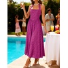 image:imageZESICA Womens Summer Sleeveless Floral Wedding Guest Maxi DressEggplant