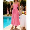 image:imageZESICA Womens Summer Sleeveless Floral Wedding Guest Maxi DressHotpink