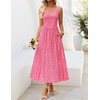 image:imageZESICA Womens Summer Sleeveless Floral Wedding Guest Maxi DressHotpink