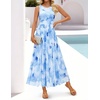 image:imageZESICA Womens Summer Sleeveless Floral Wedding Guest Maxi DressLightblue
