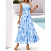 image:imageZESICA Womens Summer Sleeveless Floral Wedding Guest Maxi DressLightblue