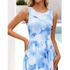 image:imageZESICA Womens Summer Sleeveless Floral Wedding Guest Maxi DressLightblue