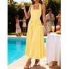 image:imageZESICA Womens Summer Sleeveless Floral Wedding Guest Maxi DressLightyellow