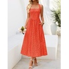 image:imageZESICA Womens Summer Sleeveless Floral Wedding Guest Maxi DressOrangered