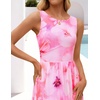 image:imageZESICA Womens Summer Sleeveless Floral Wedding Guest Maxi DressPink