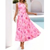 image:imageZESICA Womens Summer Sleeveless Floral Wedding Guest Maxi DressPink
