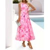 image:imageZESICA Womens Summer Sleeveless Floral Wedding Guest Maxi DressPink