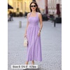 image:imageZESICA Womens Summer Sleeveless Floral Wedding Guest Maxi DressPurple