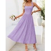 image:imageZESICA Womens Summer Sleeveless Floral Wedding Guest Maxi DressPurple