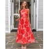 image:imageZESICA Womens Summer Sleeveless Floral Wedding Guest Maxi DressRed